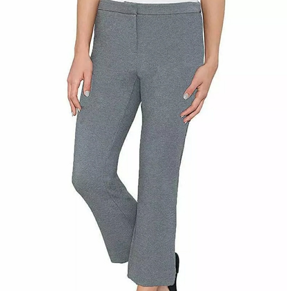 Max & Mia Stretch Cropped Gray Capri Pants Women's Medium NWT